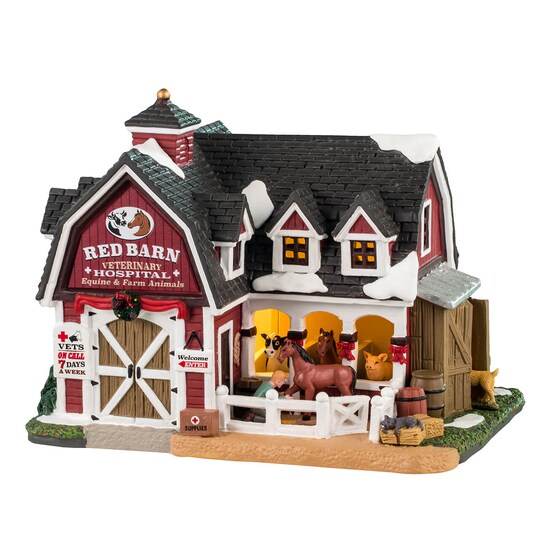 Lemax; Lemax© Harvest Crossing Village™: Red Barn Veterinary Hospital; Category:Christmas Buildings; Image:1
